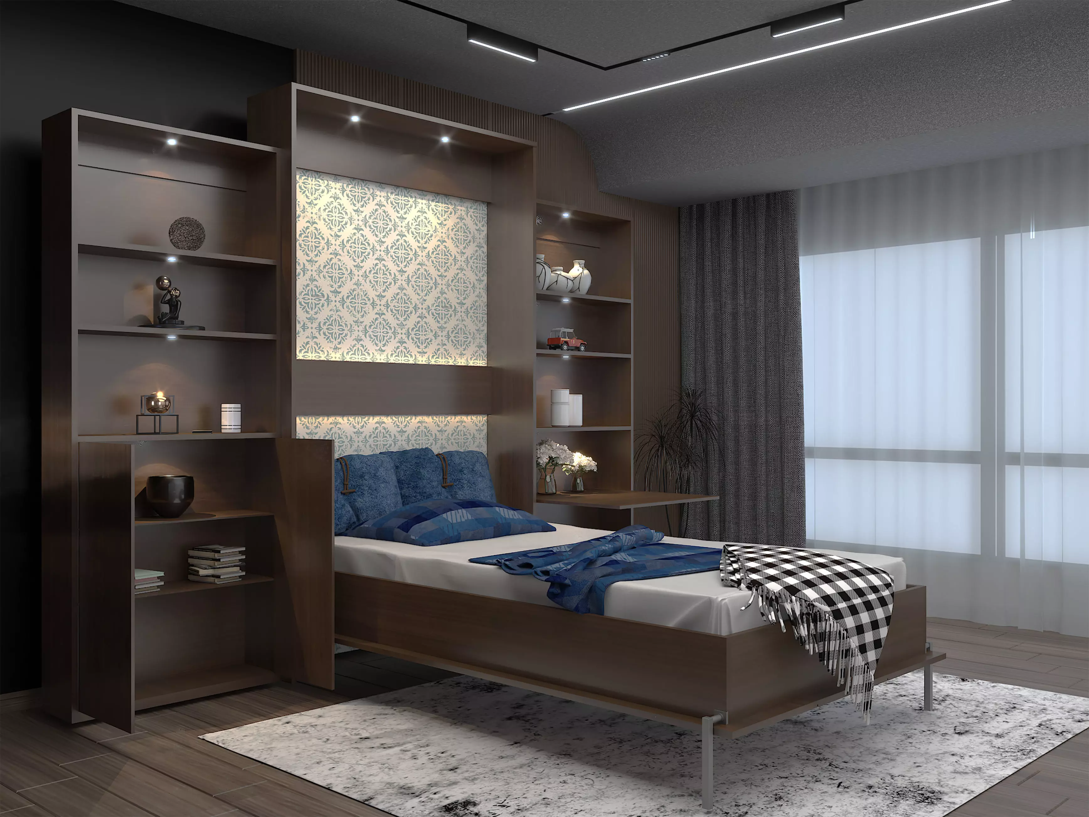 murphy bed 3D model