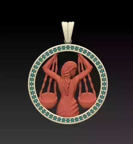 Horoscope Libra Pendant