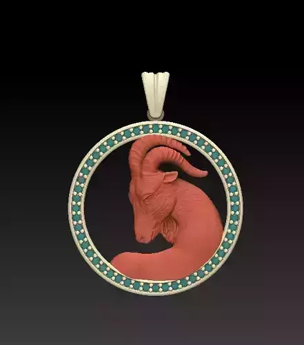 Horoscope Capricorn Pendant