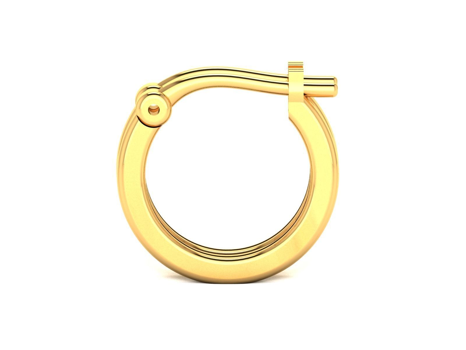 Diamond Classic Earrings 3D print model_5