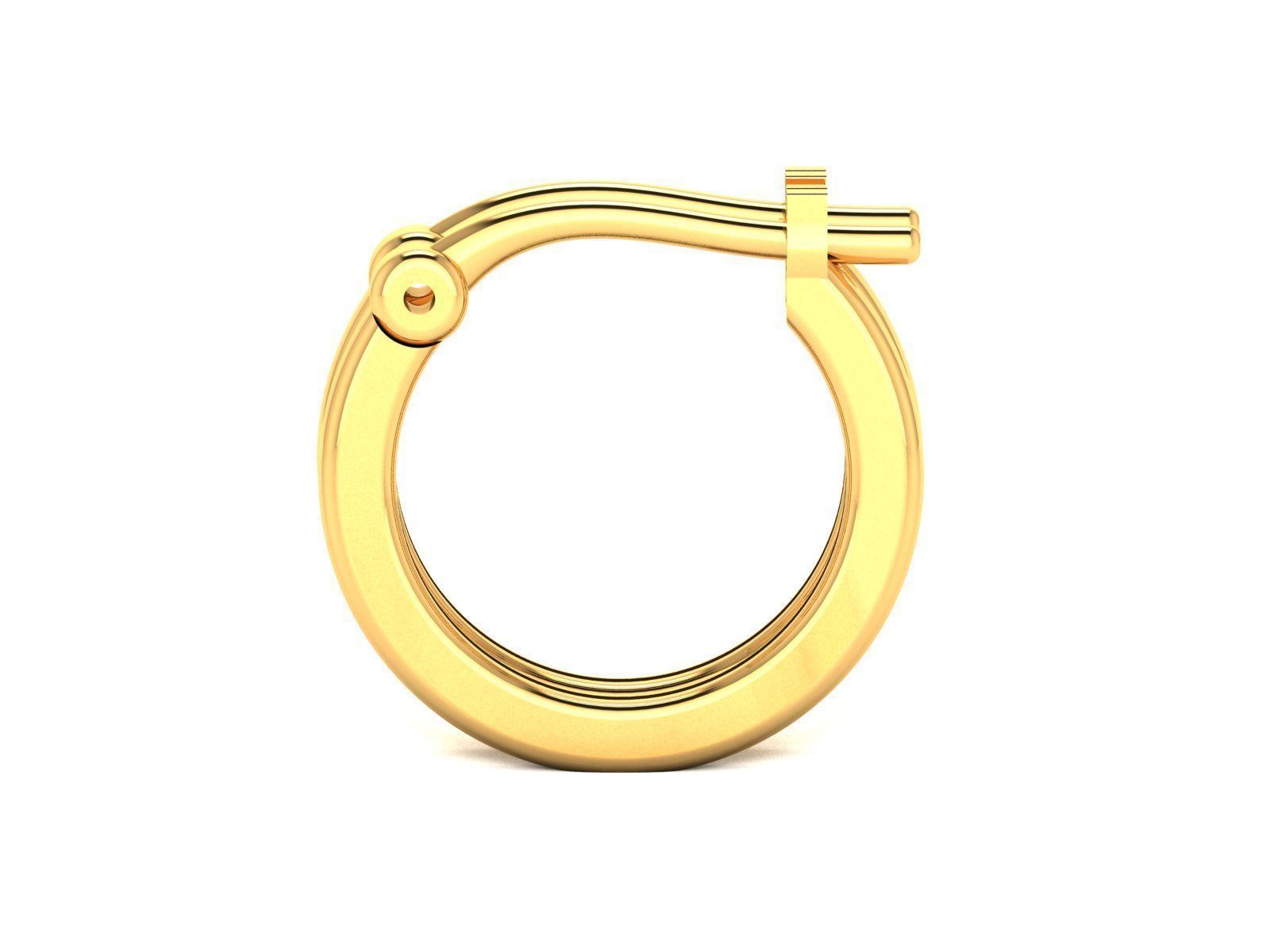 Diamond Classic Earrings 3D print model_4