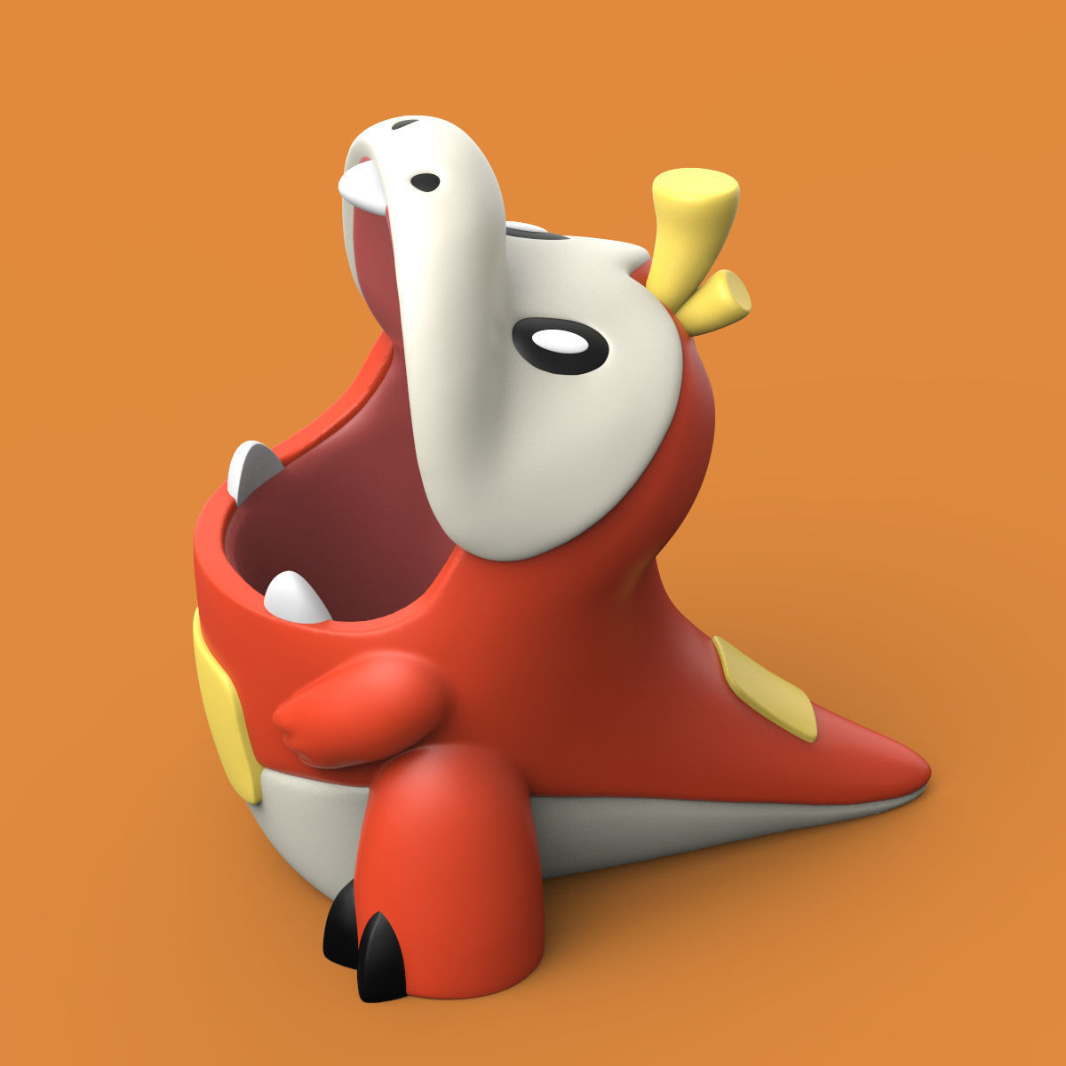 POKEMON - FUECOCO PENCIL HOLDER AND PLANTER 3D print model_4