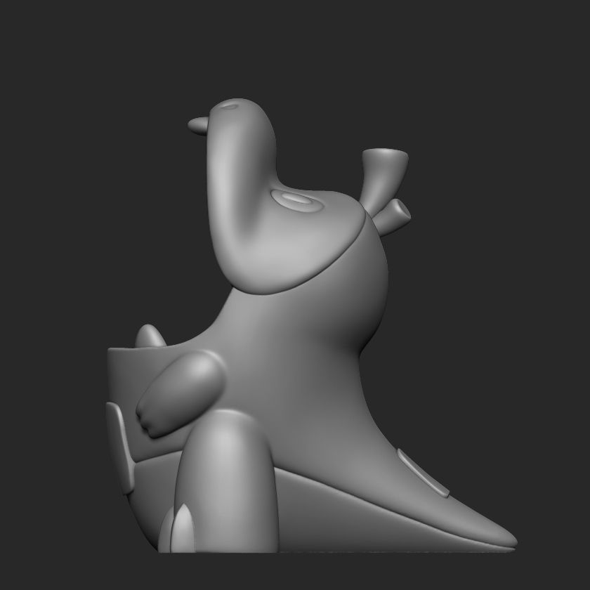 POKEMON - FUECOCO PENCIL HOLDER AND PLANTER 3D print model_6