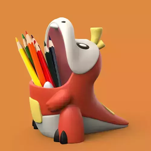 POKEMON - FUECOCO PENCIL HOLDER AND PLANTER 3D print model