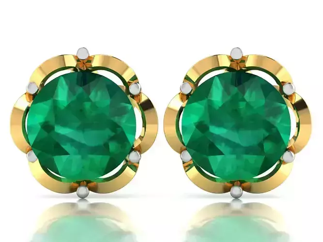 Diamond Earrings 3D print model