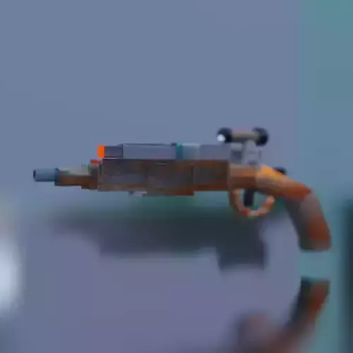 gun game Low-poly 3D model