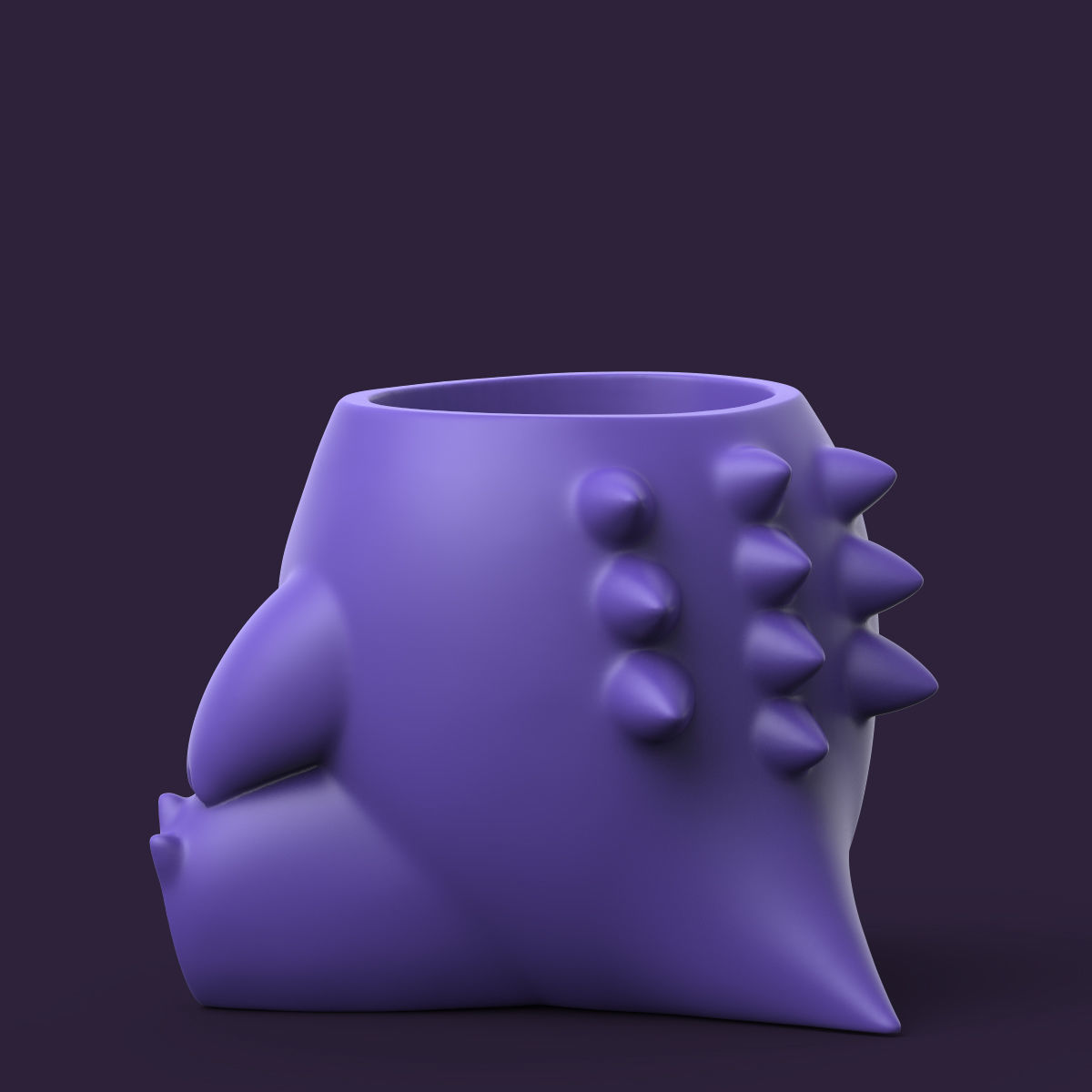 POKEMON - GENGAR PENCIL HOLDER AND PLANTER 3D print model_3