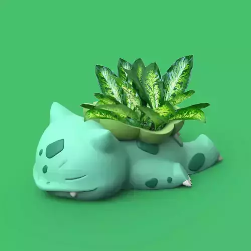 POKEMON - BULBASAUR PLANTER 3D print model