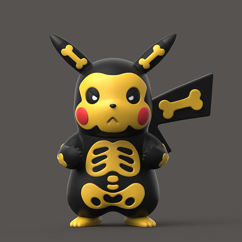 POKEMON - HALLOWEEN PIKACHU 3D print model