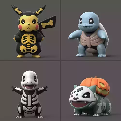 POKEMON - HALLOWEEN PACK 3D print model