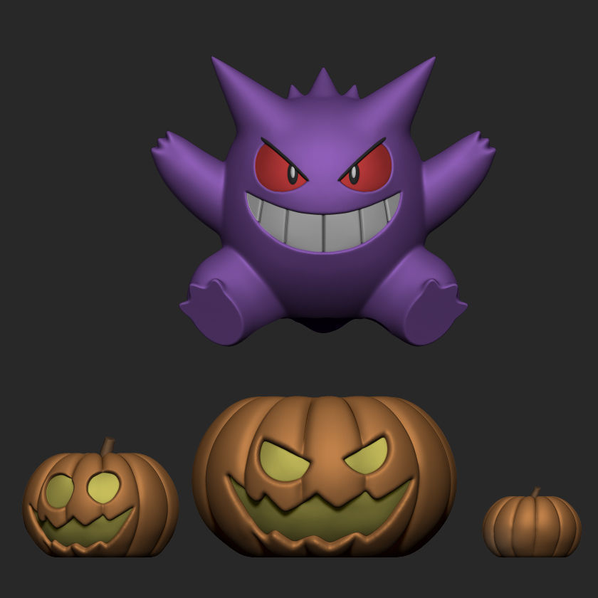 POKEMON - HALLOWEEN GENGAR 3D print model_2