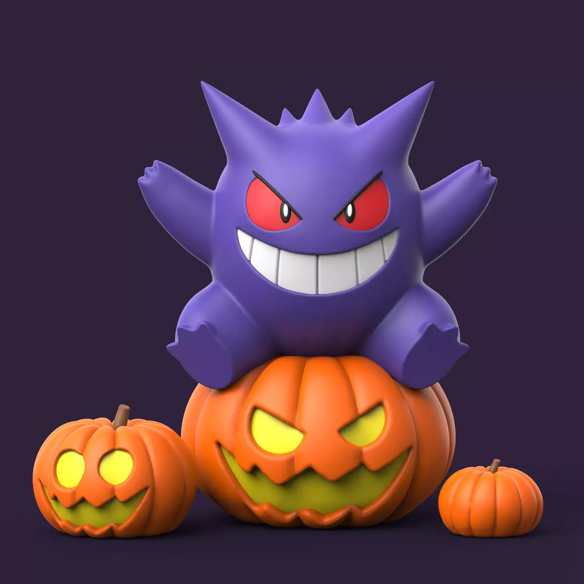 POKEMON - HALLOWEEN GENGAR 3D print model_0