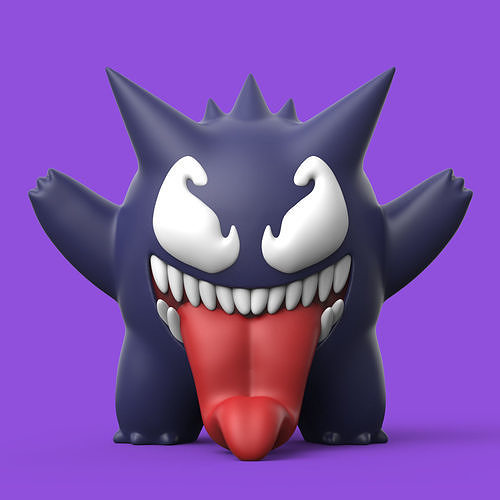 POKEMON - VENOM x GENGAR 3D print model