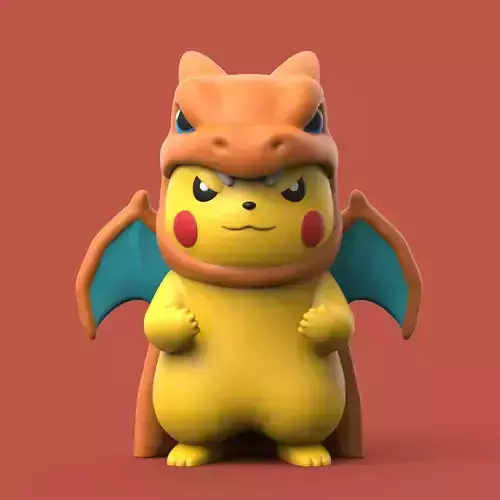 POKEMON - PIKACHU CHARIZARD SKIN