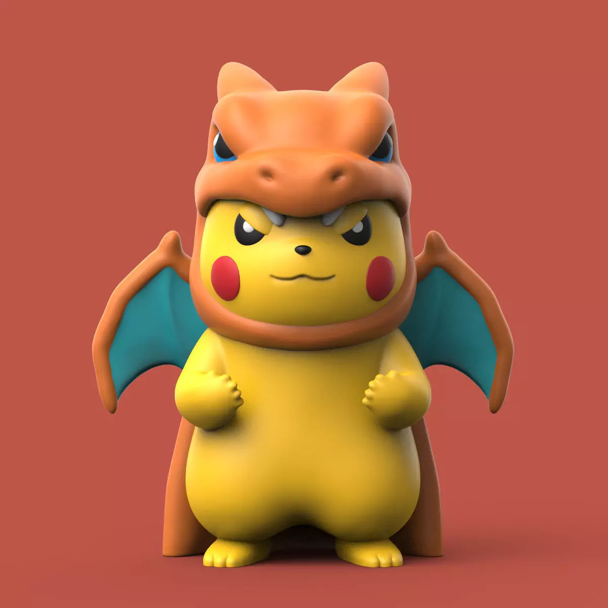 POKEMON - PIKACHU CHARIZARD SKIN 3D print model_0