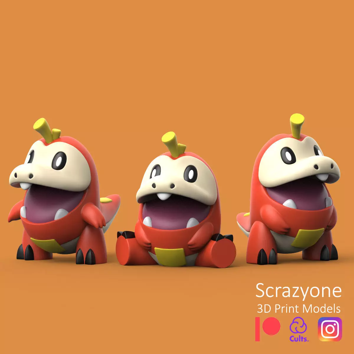 POKEMON - FUECOCO PACK 3D print model_0