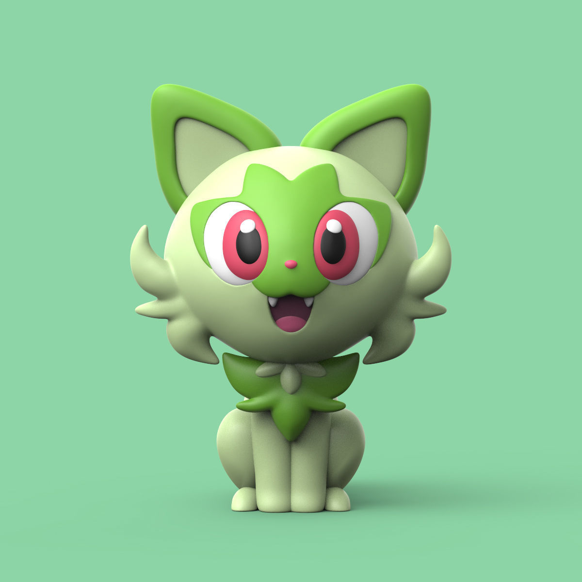 POKEMON - SPRIGATITO PACK 3D print model_1