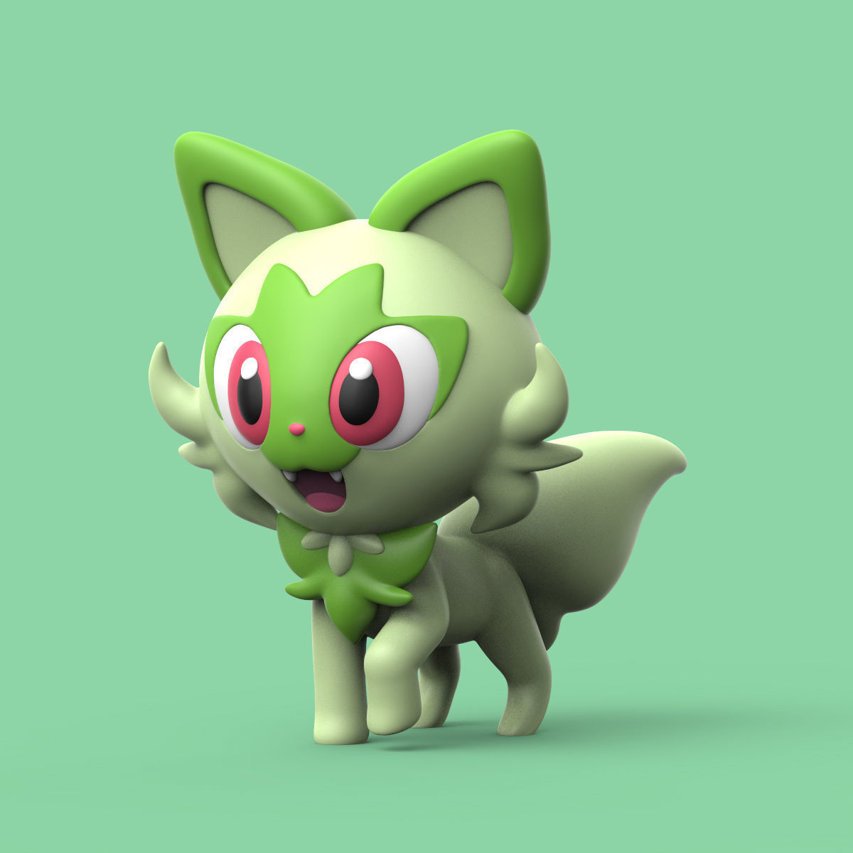 POKEMON - SPRIGATITO PACK 3D print model_5