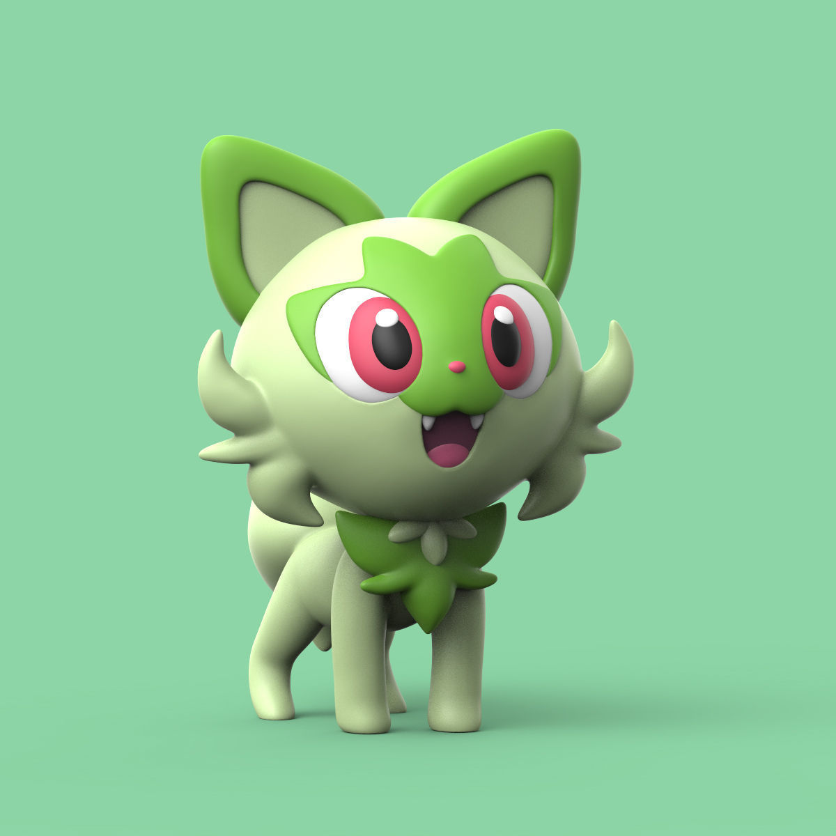 POKEMON - SPRIGATITO PACK 3D print model_3