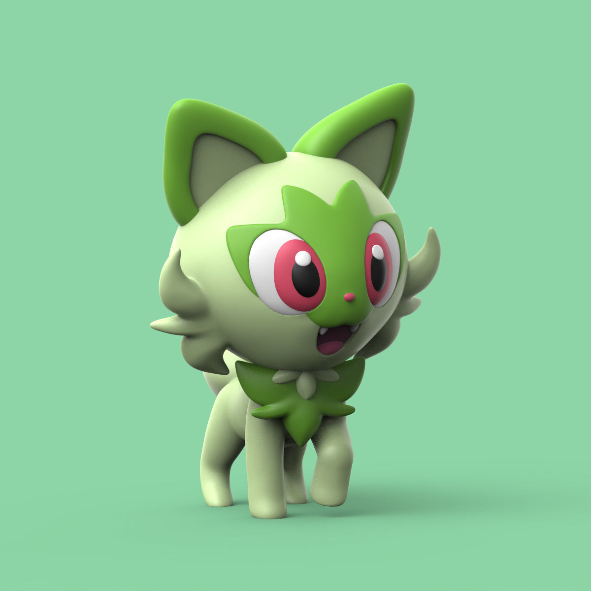 POKEMON - SPRIGATITO PACK 3D print model_6