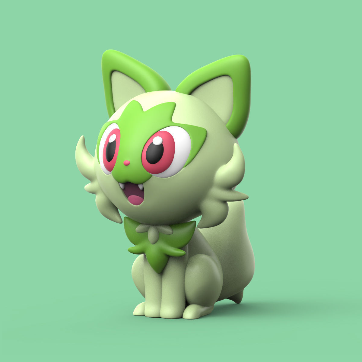 POKEMON - SPRIGATITO PACK 3D print model_2