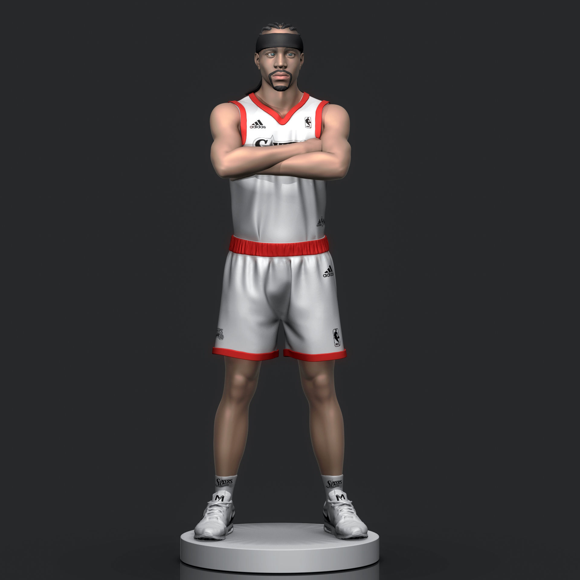 Allen Iverson 3D Printable 3D print model_3