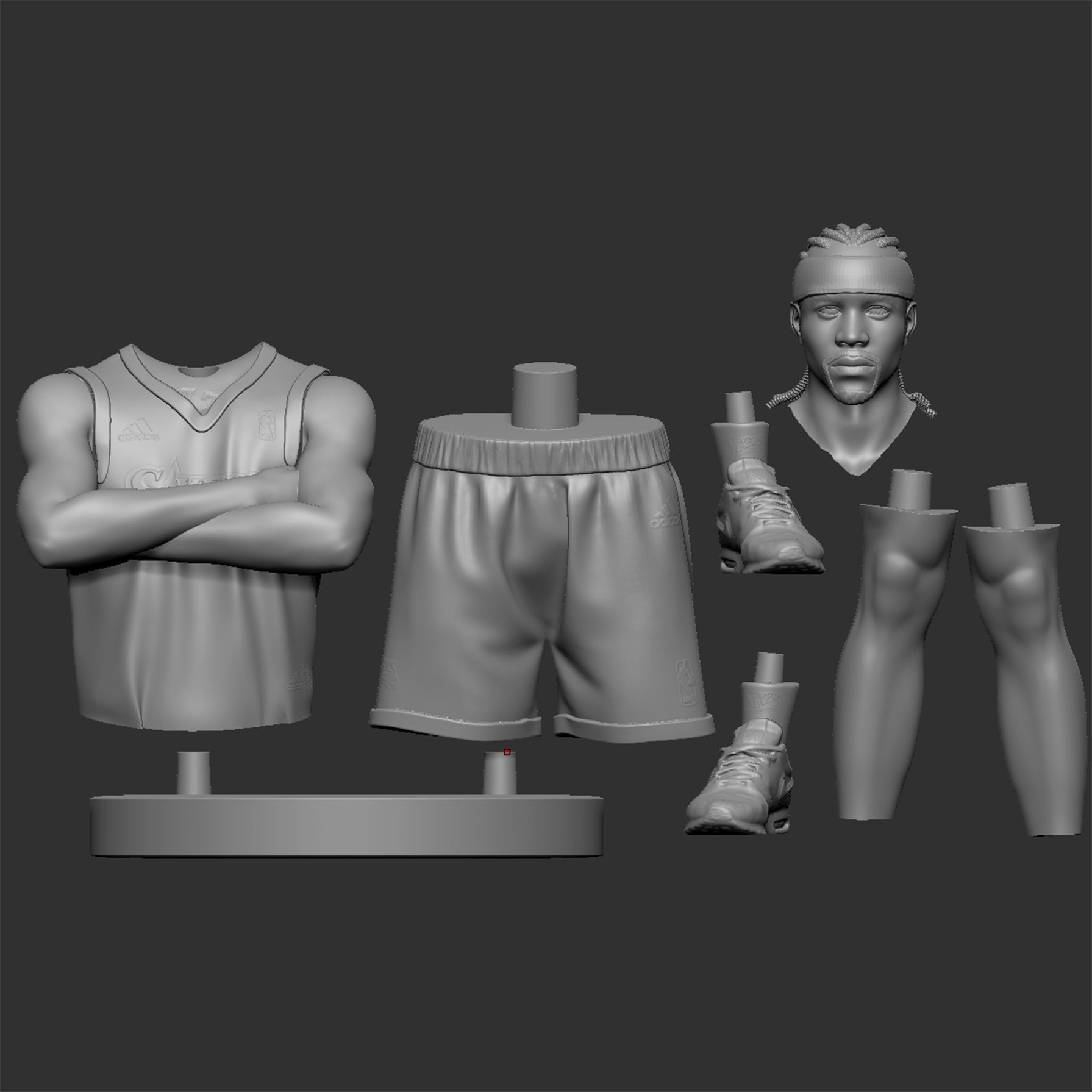 Allen Iverson 3D Printable 3D print model_2