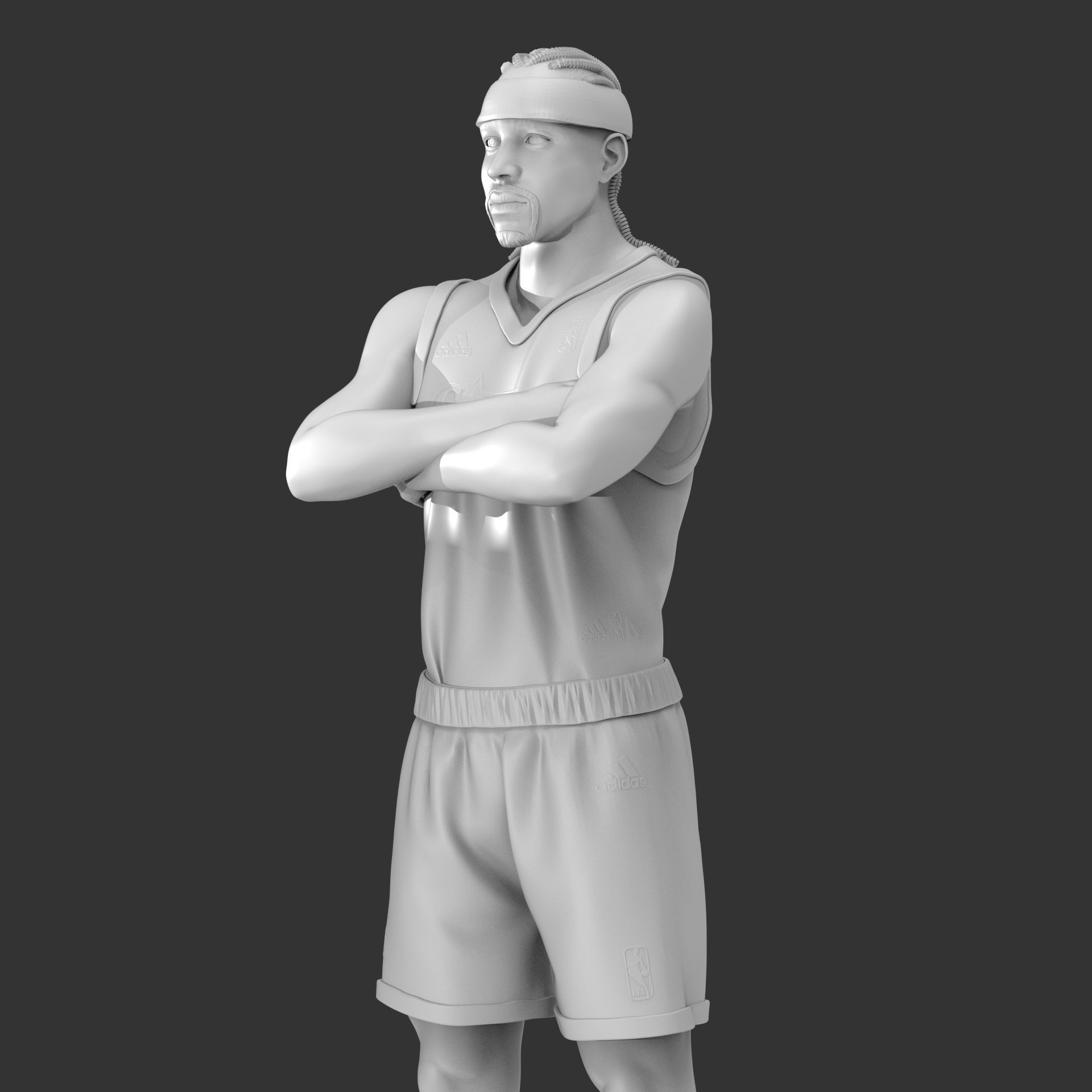 Allen Iverson 3D Printable 3D print model_27