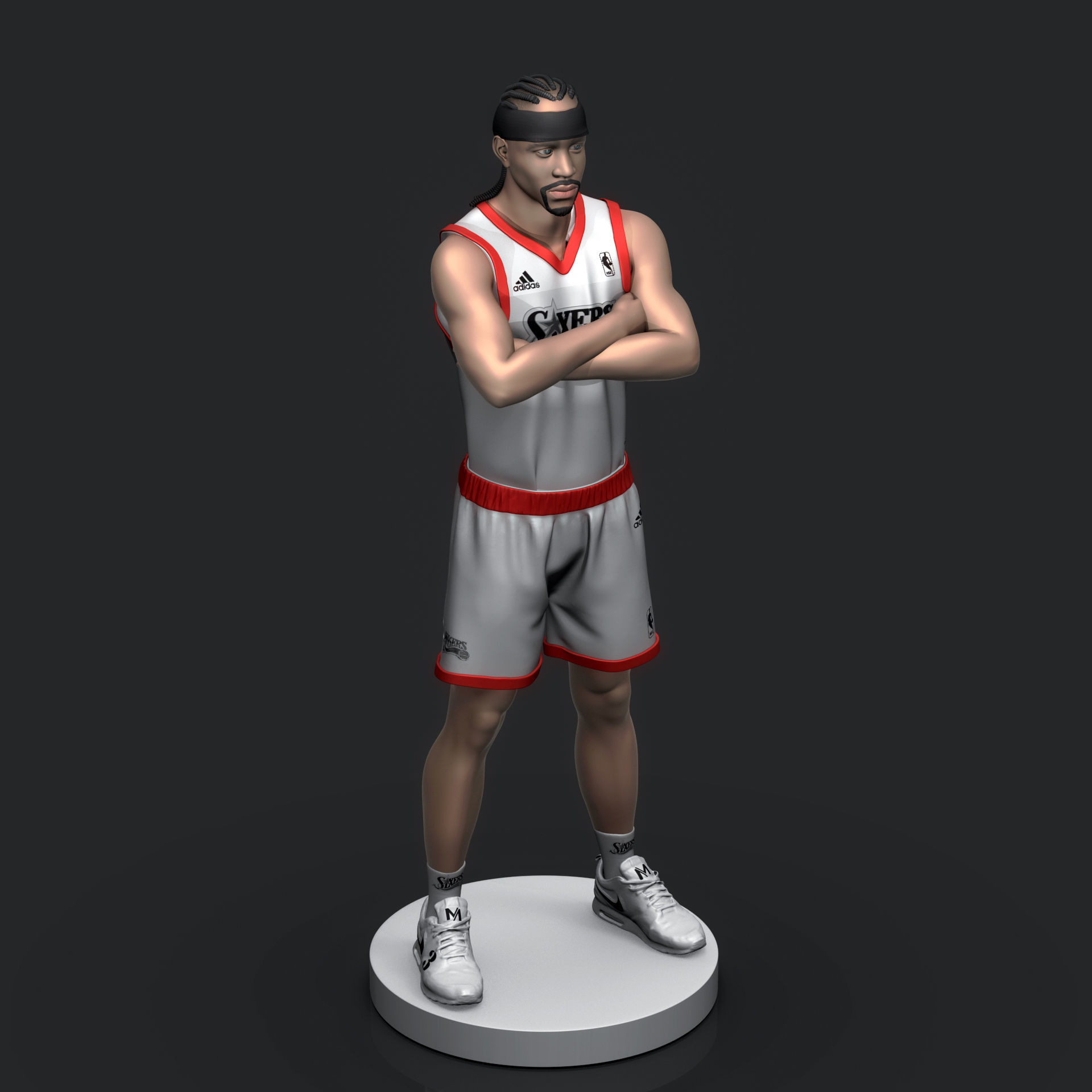Allen Iverson 3D Printable 3D print model_10