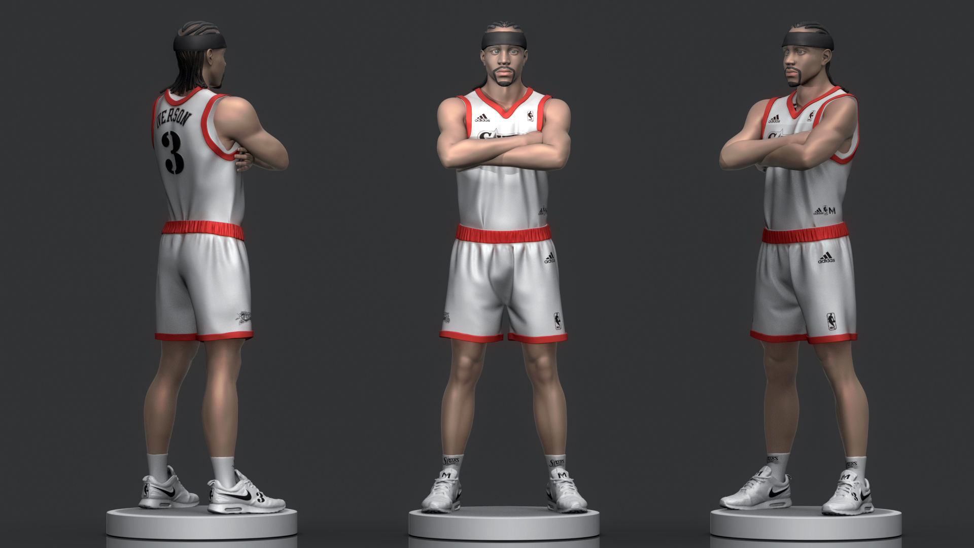 Allen Iverson 3D Printable 3D print model_1