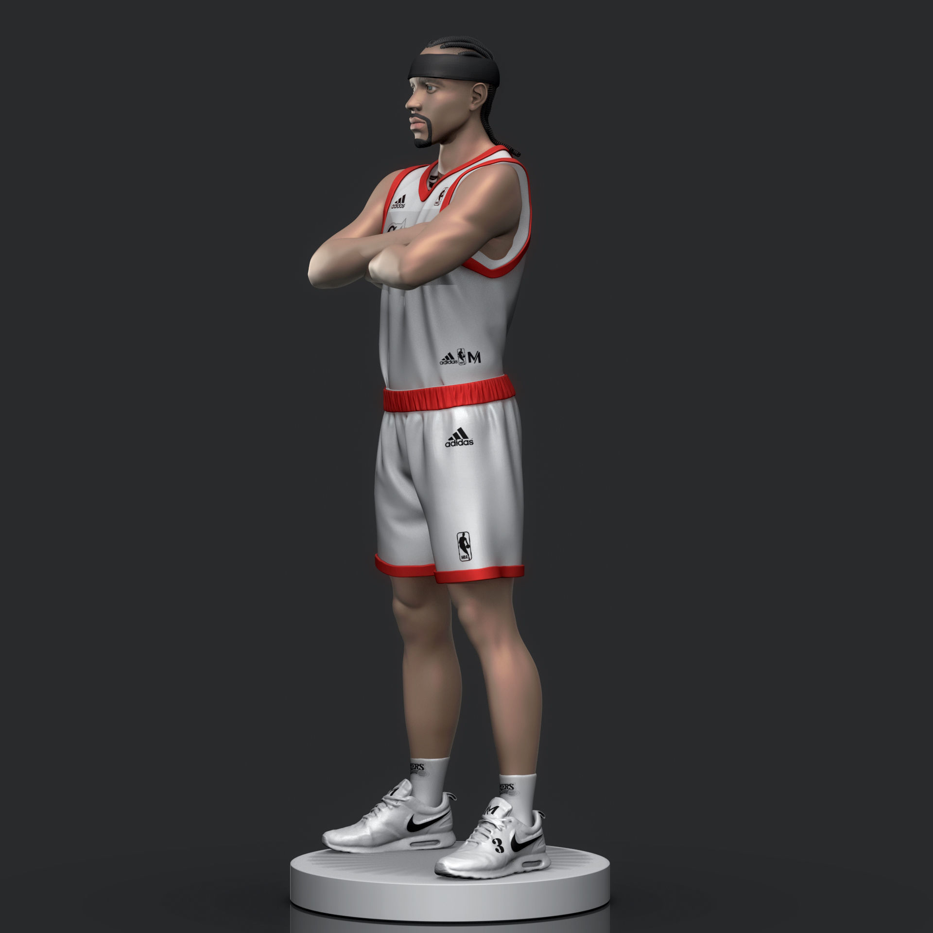 Allen Iverson 3D Printable 3D print model_5