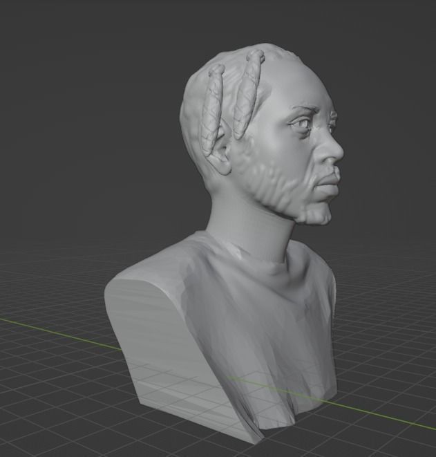 Kendrick Lamar 3D print model_2