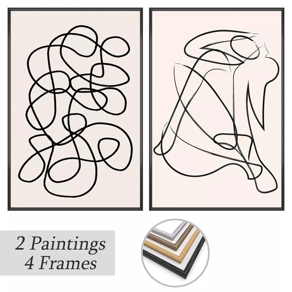 Wall Art Set 3670 3D model_0