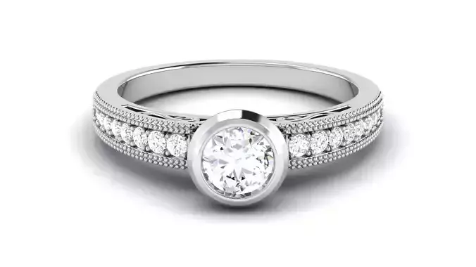 Solitaire Wedding Engagement Ring Bridal Ring