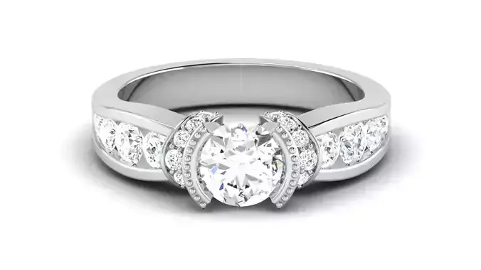 Solitaire Wedding Engagement Ring Bridal Ring
