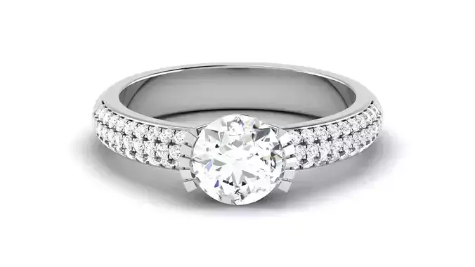 Solitaire Wedding Engagement Ring Bridal Ring
