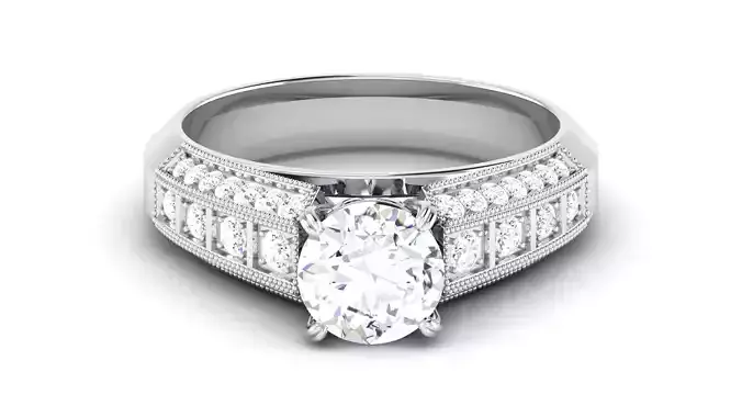 Solitaire Wedding Engagement Ring Bridal Ring