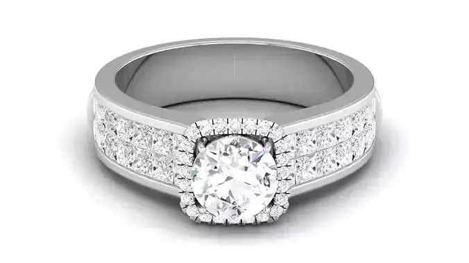 Solitaire Wedding Engagement Ring Bridal Ring