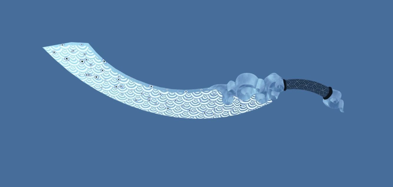 The Evil Cutter Melee Low-poly 3D model_6