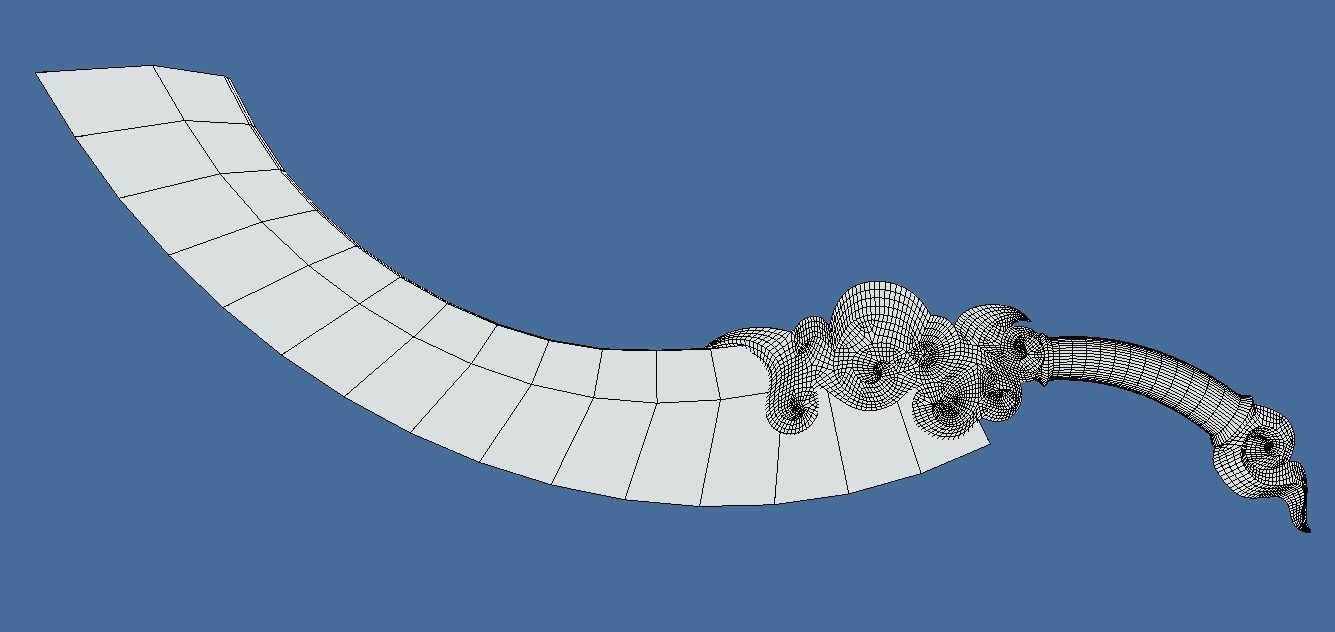 The Evil Cutter Melee Low-poly 3D model_8