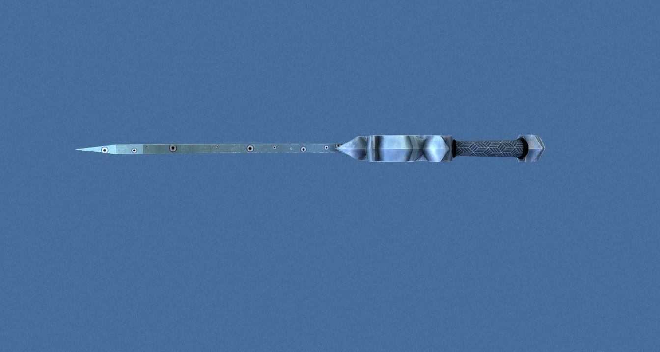 The Evil Cutter Melee Low-poly 3D model_1