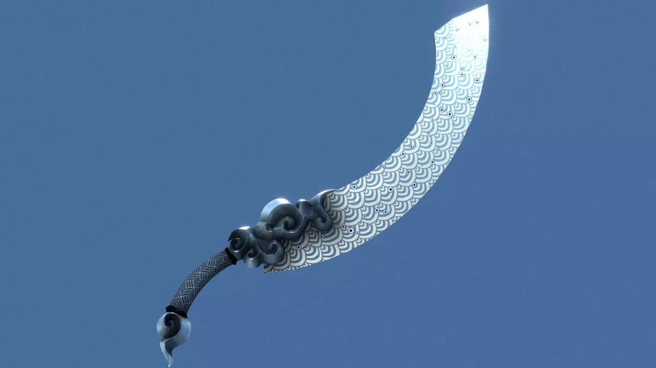 The Evil Cutter Melee Low-poly 3D model_0