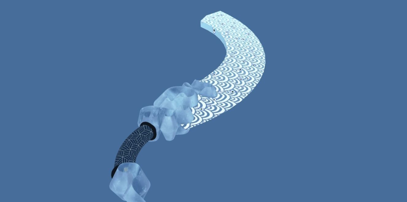 The Evil Cutter Melee Low-poly 3D model_5