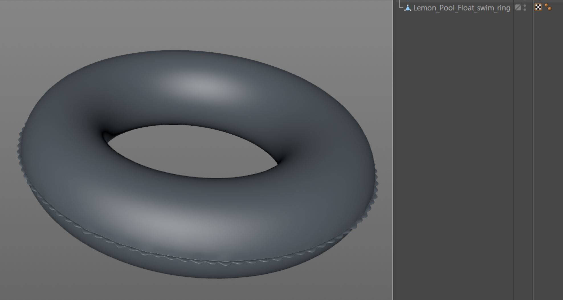 Lemon Pool Float swim ring 3D model_8