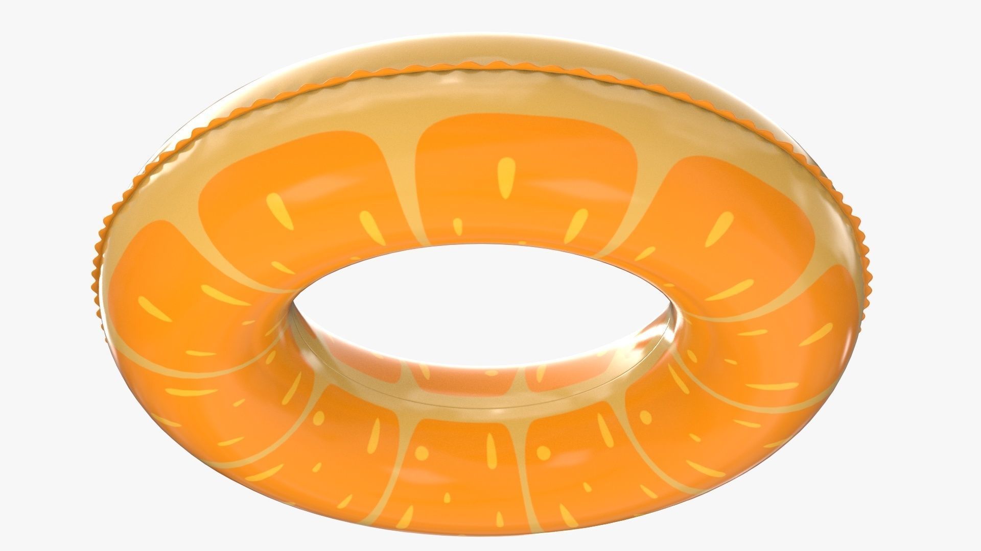 Lemon Pool Float swim ring 3D model_2