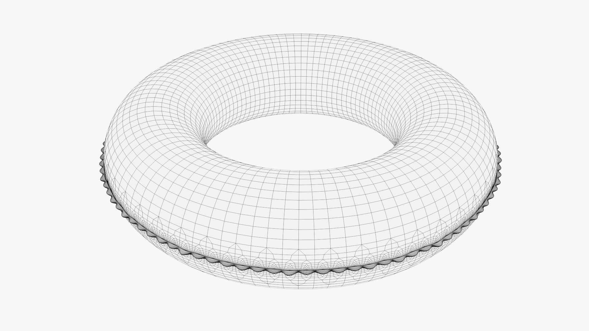 Lemon Pool Float swim ring 3D model_9