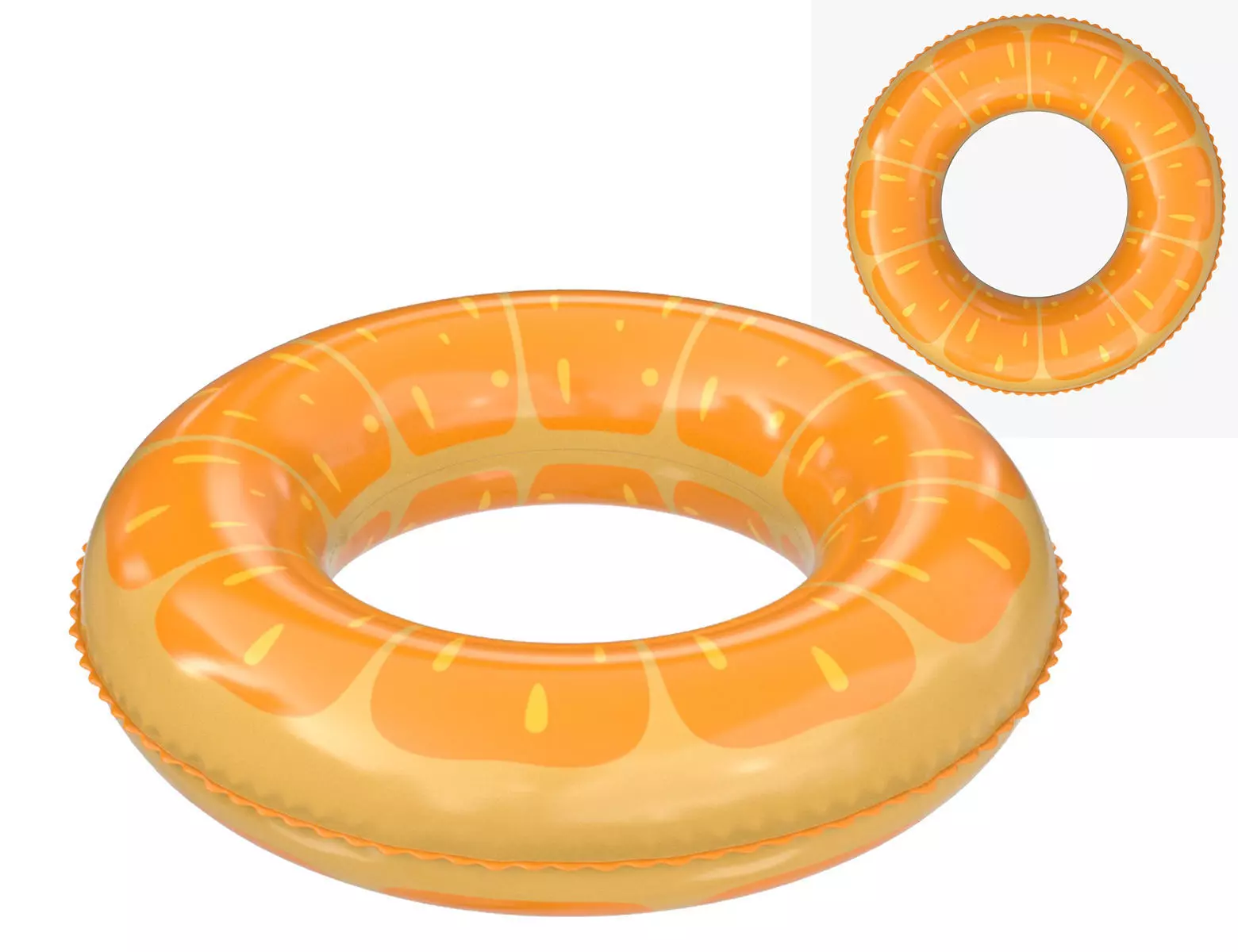 Lemon Pool Float swim ring 3D model_0