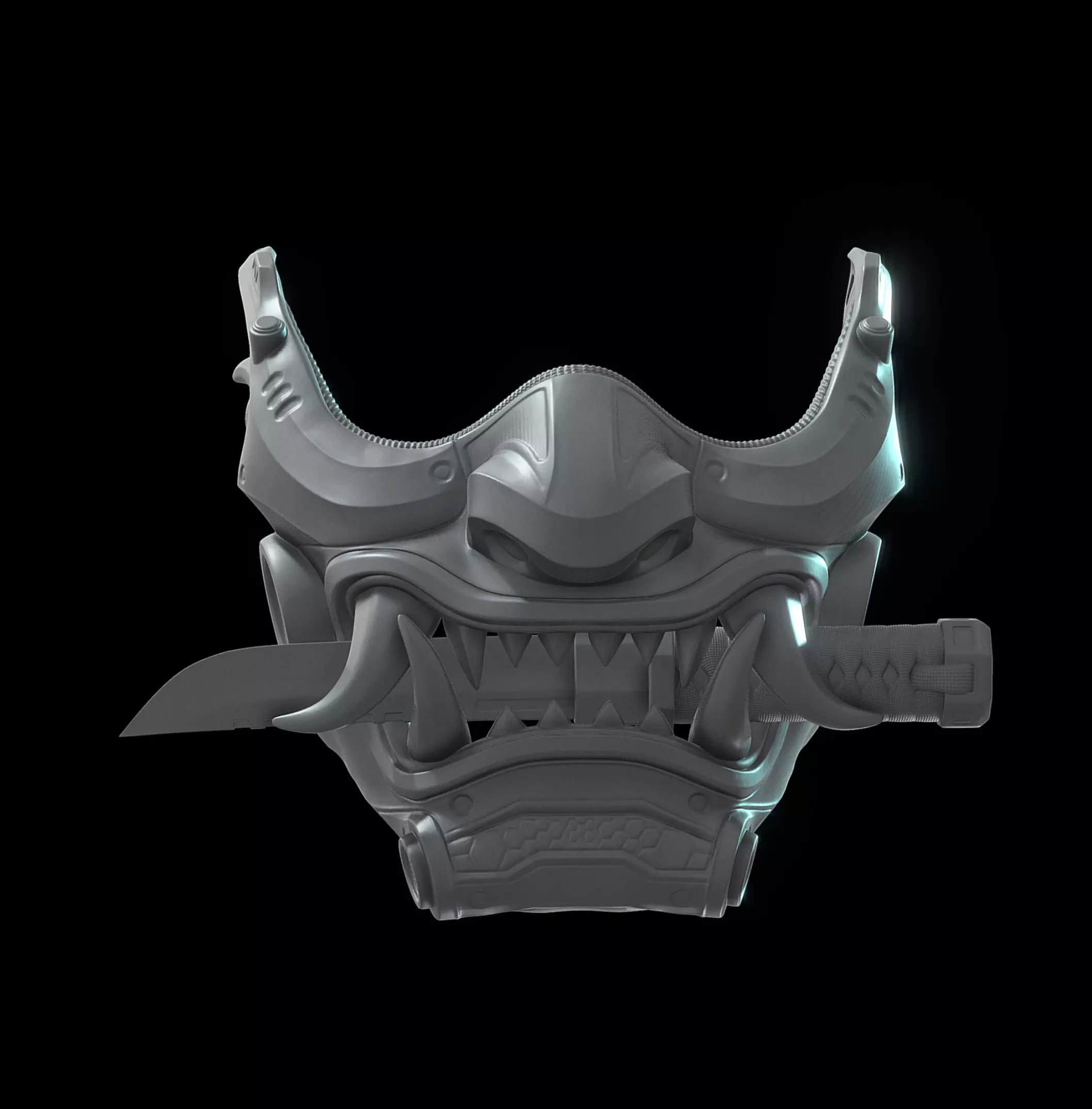 Katana Mask  3D print model_0