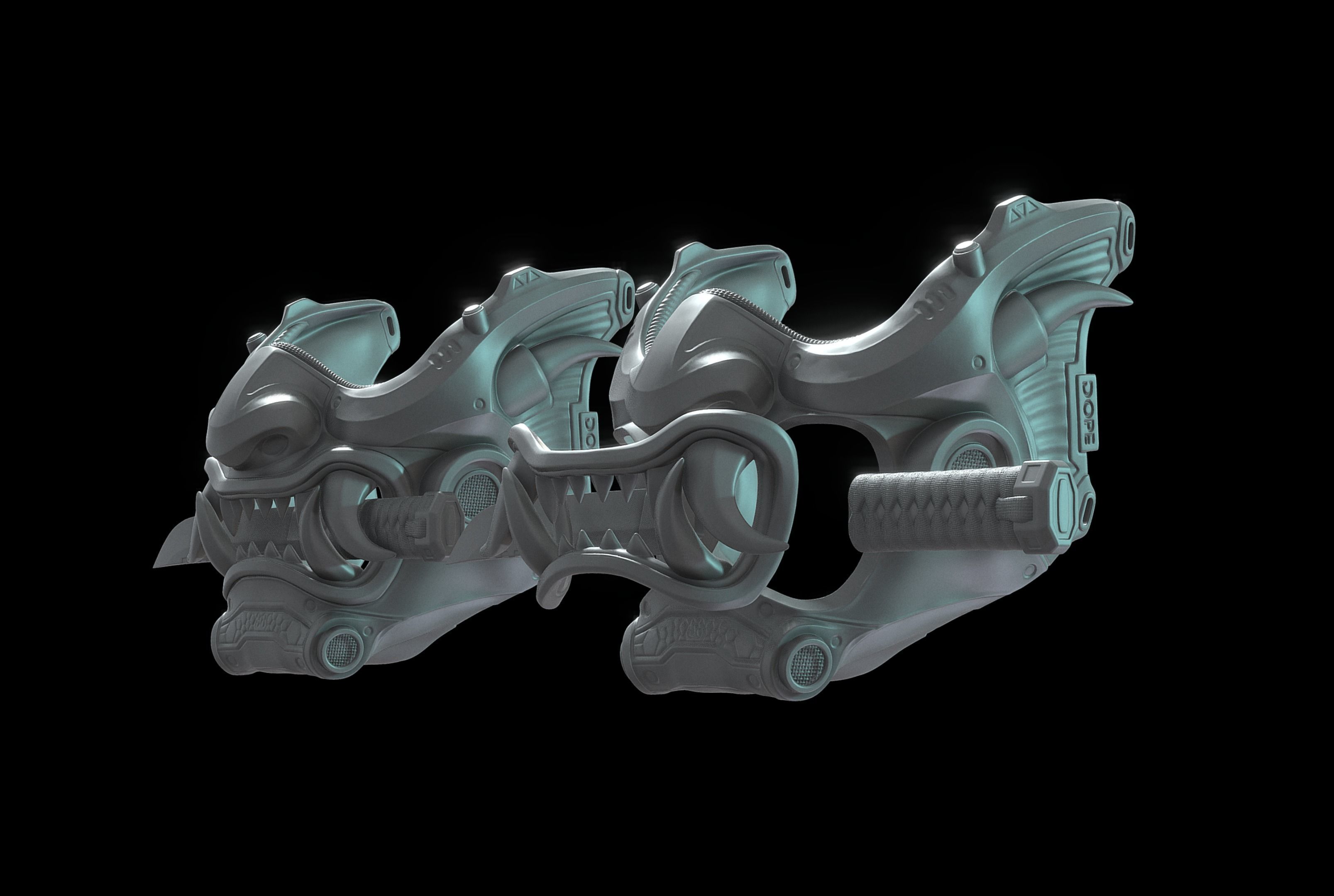 Katana Mask  3D print model_3