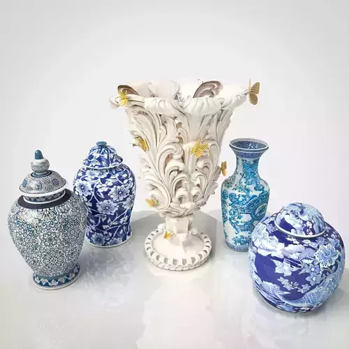 Vase set group of vases